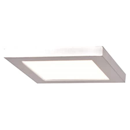 Or 20813LEDD-BS-ACR 5.5 x 5.5 x 0.5 in. Boxer LED Square Flush Mount, Brushed Steel & Acrylic Lens OR2517010
